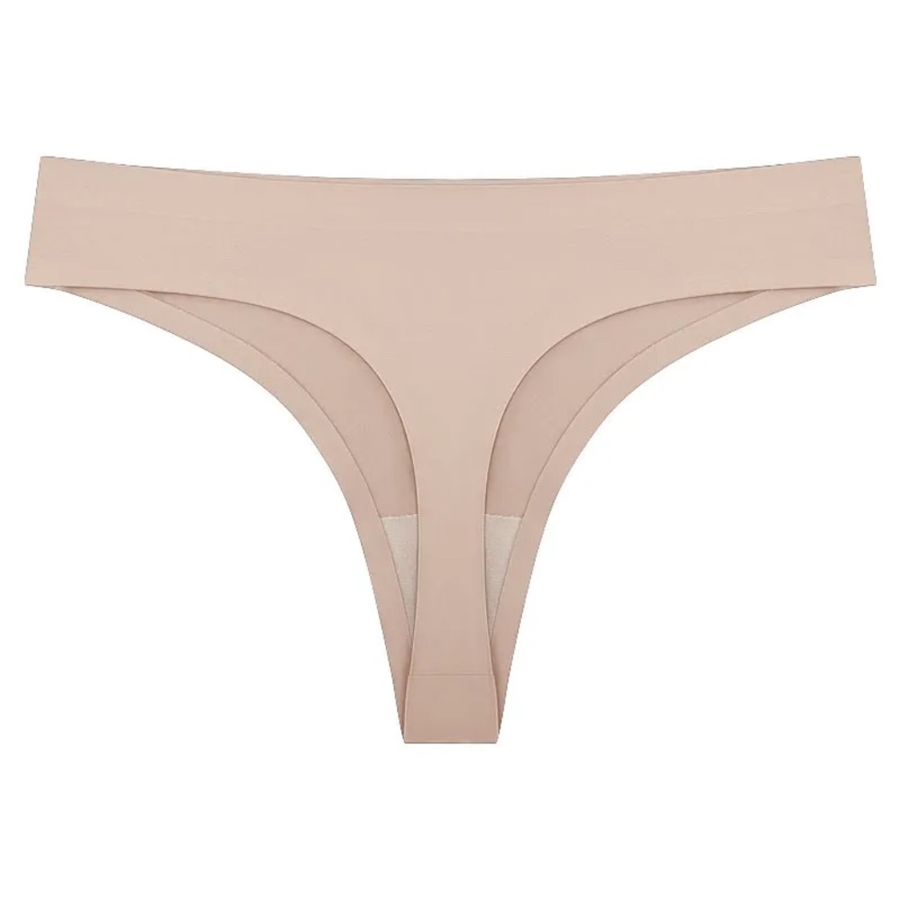 3/$15 New Seamless Beige Invisible Panties Underwear Thong Low Waist Women Girls